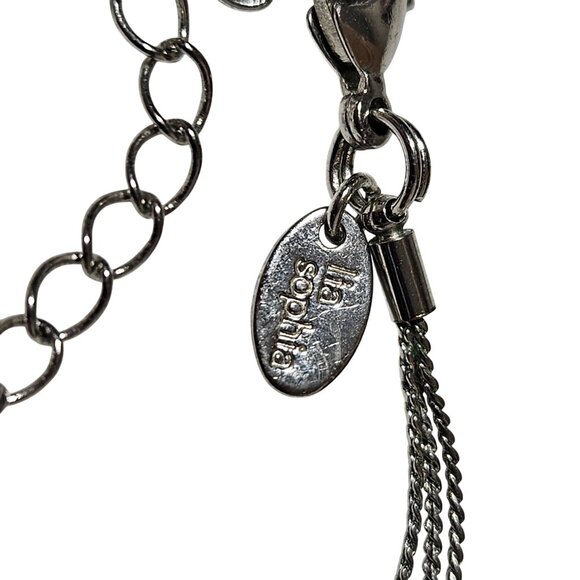 Lia Sophia Elegant Pink Beaded Multi Strand Necklace Statement Jewelry Women - Picture 5 of 7